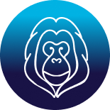 Orangutan icon decal